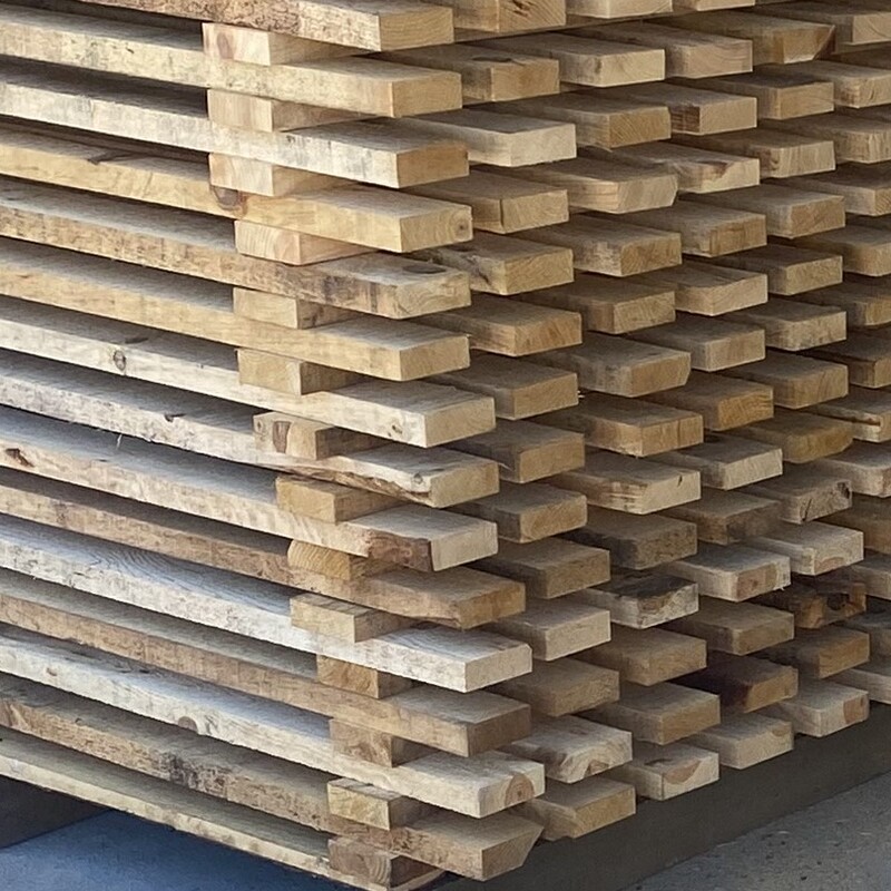 Estibado para secado de madera